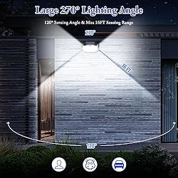 4-Pack Solar Wall Lights Outdoor with 3 Modes