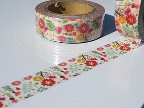 Summer Bloom Floral Flowers Washi Tape