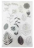 Hestio Leaves Plants Series Silicone Stamp Seal DIY Scrapbooking Album Cards Making