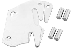 BETOCI Universal Wood Bed Rail Hook Plates Bed to Catch Hook Plates for Footboard Frame,Replacement Wooden Bed Frame Bracket Headboard (Set of 2)