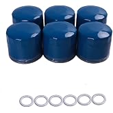 Zhermik (6pcs) 26300-35505 2630035505 Engine OEM Oil Filter and Drain Plug Gasket Compatible with hyundai Elantra Santa Fe Sonata Accent Kona and Kia Forte Forte5 1997-2023