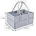 Diaper Caddy Organizer with FREE Changing Pad | Baby Shower Tote | Stores Lotion, Wet Wipes and More | Portable Storage Travel Basket | Perfect Registry Nursery Gift by TidyDoc