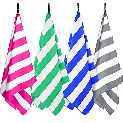DARCHEN Microfiber Beach Towels Oversize Travel Beach Towel - Sand Free Quick Dry Towel for Swimming Pool, Extra Large 79x35.5, Large 31.5x63 for Kids Adult - Thumbnail 7