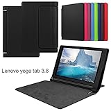 Asng Lenovo Yoga Tab 3 8 Case - Slim Folding Stand Cover Smart Case for 2015 Lenovo Yoga Tab3 8-Inch Tablet (Black)