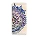 iPhone 7 Case,Vintage Totem Henna Pattern on Soft TPU Silicone Protective Skin Ultra Slim & Clear with Floral Design Mandala Garland Gift Bumper Back Cover for iPhone 7,gorgeous