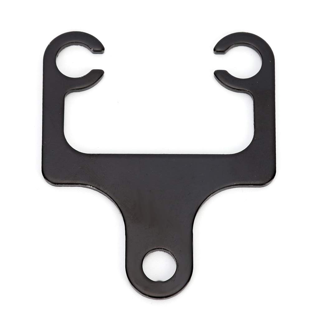 Universal Motorcycle Speedometer Bracket, Black Iron Gauge Holder, 8.5mm, Odometer Tachometer Mount