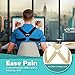 CAMP BEN Slim Posture Corrector for Women and Men (Large Black) | Kyphosis Hunchback | Shoulder and Back Support Brace | Clavicle Collarbone Support | Pain Relief from Slouching