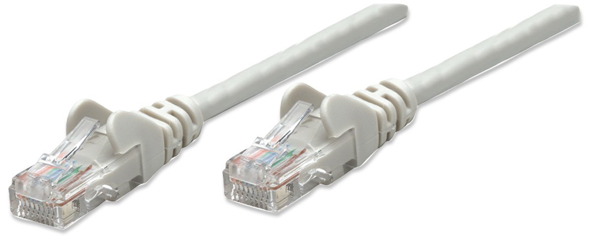 Intellinet Network Patch Cable, Cat5e, 5m, Grey, CCA, U/UTP, PVC, RJ45, Gold Plated Contacts, Snagless, Booted, Polybag