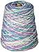 Lily Sugar'n Cream Cotton Cone Yarn, 14 oz, Beach Ball Blue Ombre, 1 Cone
