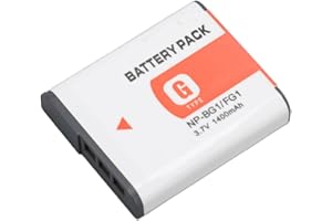 Tomantery NP BG1 1400mAh High Safety Slim Portable Battery Pack for DSC W30 W40 W50 W85,for Travel Business Trips