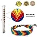 Friendship Bracelets for Kids, Teens, Girls, Boys | 6 pcs Handmade Woven Friendship Bracelet Bulk Set | Cool & Cute Stackable True V-Design Bracelets - Great Party Favors (Multiple Colors) (6 pcs)