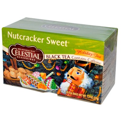 CELESTIAL SEASONINGS BLACK TEA, NUTCRACKER SWEET,1.4 OUNCE 20 COUNT