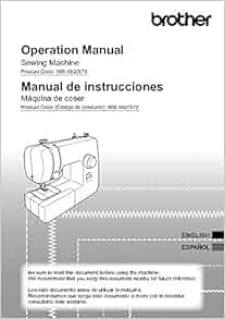 Brother JS60 Sewing Machine Owners Instruction Manual