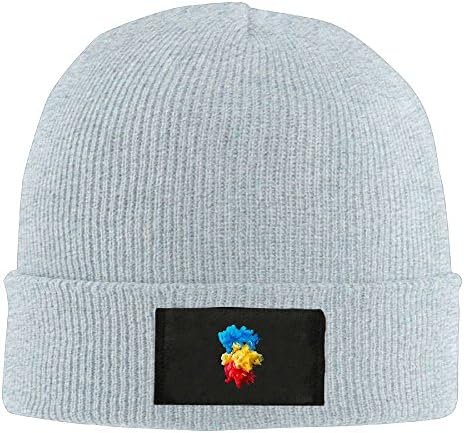 GHWERTG Warm Knit Cap Blue Yellow Red Smoke Fashion Unisex Beanie Hats