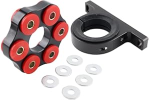 LIUWEIRACING Carrier Bearing Driveshaft Support Flex Disc Kit for BMW 3 5 Series E46 Z4 E85 E86 E34 325Ci 325i 330Ci 330i Z4 328i, Polyurethane Aluminum, Support The Driveshaft, Absorb Shocks
