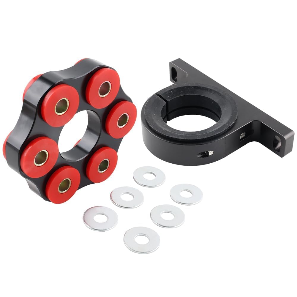 Photo 1 of Carrier Bearing Driveshaft Support Flex Disc Kit for BMW 3 5 Series E46 Z4 E85 E86 E34 325Ci 325i 330Ci 330i Z4 328i, Polyurethane Aluminum, Support The Driveshaft, Absorb Shocks