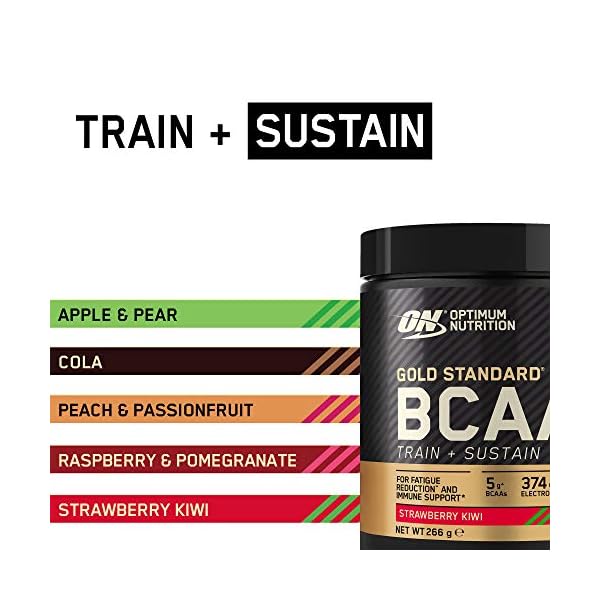 Optimum Nutrition Gold Standard BCAA Strawberry Kiwi Flavoured, 266g