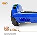 CHO Electric Self Balancing Dual Motors Scooter Hoverboard with Built-in Speaker and LED Lights - UL2272 Certified (-Blue)