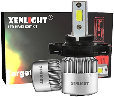 Xenlight 5202 LED Headlight Bulbs with Saber Beam-60W 6,000Lm- Bulb and Kit -Cool White-2 Yr Warranty
