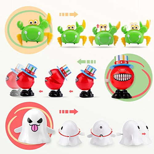 FittiDoll 24 Pack Wind Up Toys Assorted Wind-up Toys for Kids - Thumbnail 3