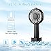 ifecco Mini Handheld Fan, Portable Mini Fan with Build-in 2600mAh USB Rechargeable Fan for Outdoor Room Office Household Traveling (Black)