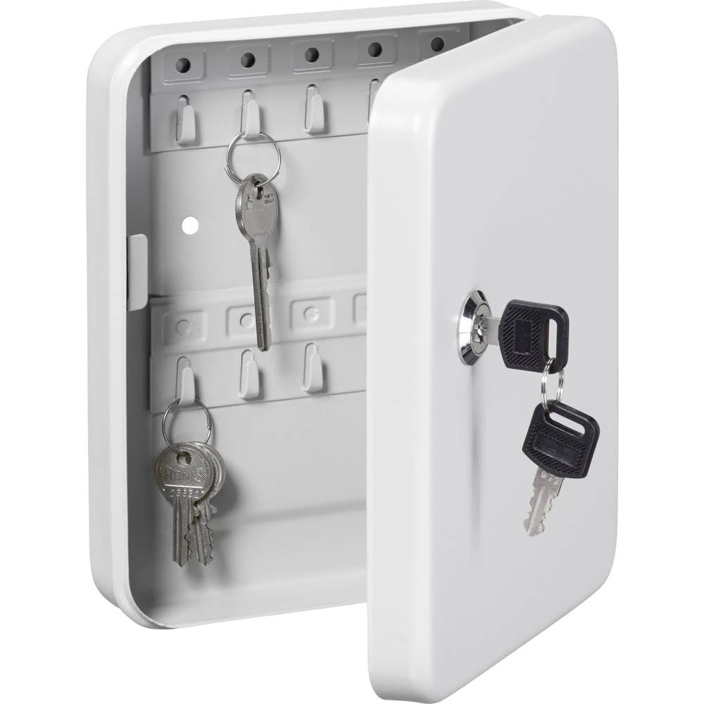 BURG-WÄCHTER Favor KC 20 35860 Key Cabinet with 20 Hooks Light Grey