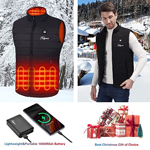Telguua Heated Vest for Men with Battery Pack Included Warm Men's