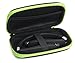 CaseSack case for ZOLEO Satellite Communicator, Black with Green Zip to Match ZOLEO, mesh Accessory Pocket, Large Handy case for More Accessories
