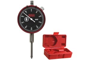 TÜRLEN 0-1"/0.0005" Dial Indicator AGD Spec w/Lug Back Carbide Tip High Visibility High Precision w/Case
