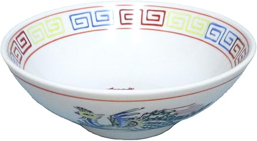 Amazon ラーメン丼 6 8丼 三色雷門支那画丸 業務用 美濃焼 9d721 178 丼 オンライン通販