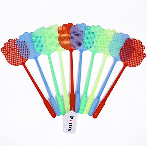 Kottle Fly Swatter Pest Control, Multi-colors, 10 Pack (Small(15.6 Kottle Fly Swatter Pest Control, Multi-colors, 10 Pack (Small(15.6