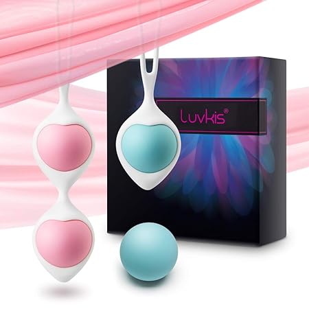 Liebeskugeln Beckenbodentraining Kegel Ball Kit, Luvkis Medizinisches Silikon Beckenbodentrainer Kegel Balls Liebeskugeln 4 P