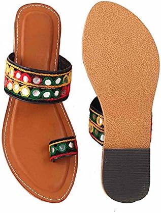 QASMI Women Designer Kolhapuri Flats