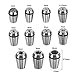 ER16 Collet Chuck Set，11 PCS ER-16 Spring Collet Chuck Set 1-10MM for CNC Engraving Machine & Milling Lathe Tool Holder (ER16 /11 PCS)