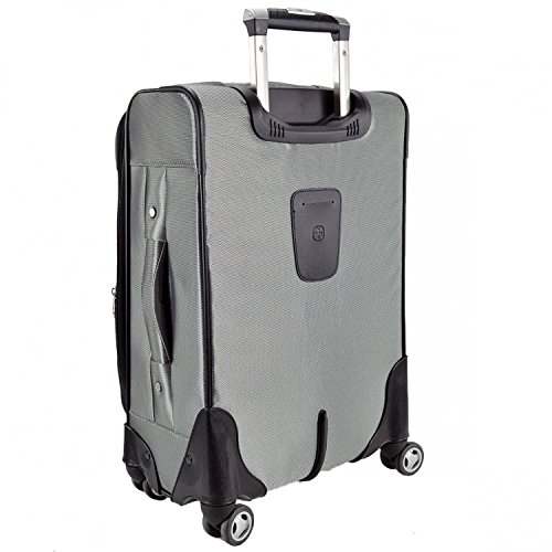 Swiss Alps 20Inch Expandable CarryOn Spinner Upright Suitcase Luggage