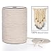 Macrame Cord 3mm x 220Yards AQUEENLY 100% Natural Macrame Rope for Plant Hanger, Wall Hanging, Table Runner and Other All Macrame Projects, 3 Strand Twisted Soft Cotton Cord