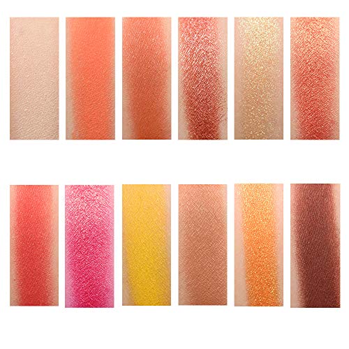 Eyeshadow Palette Matte Shimmer 12 Colors Eye Shadow Pallete Waterproof Powder Natural Pigmented Nude Naked Smokey Makeup Palette