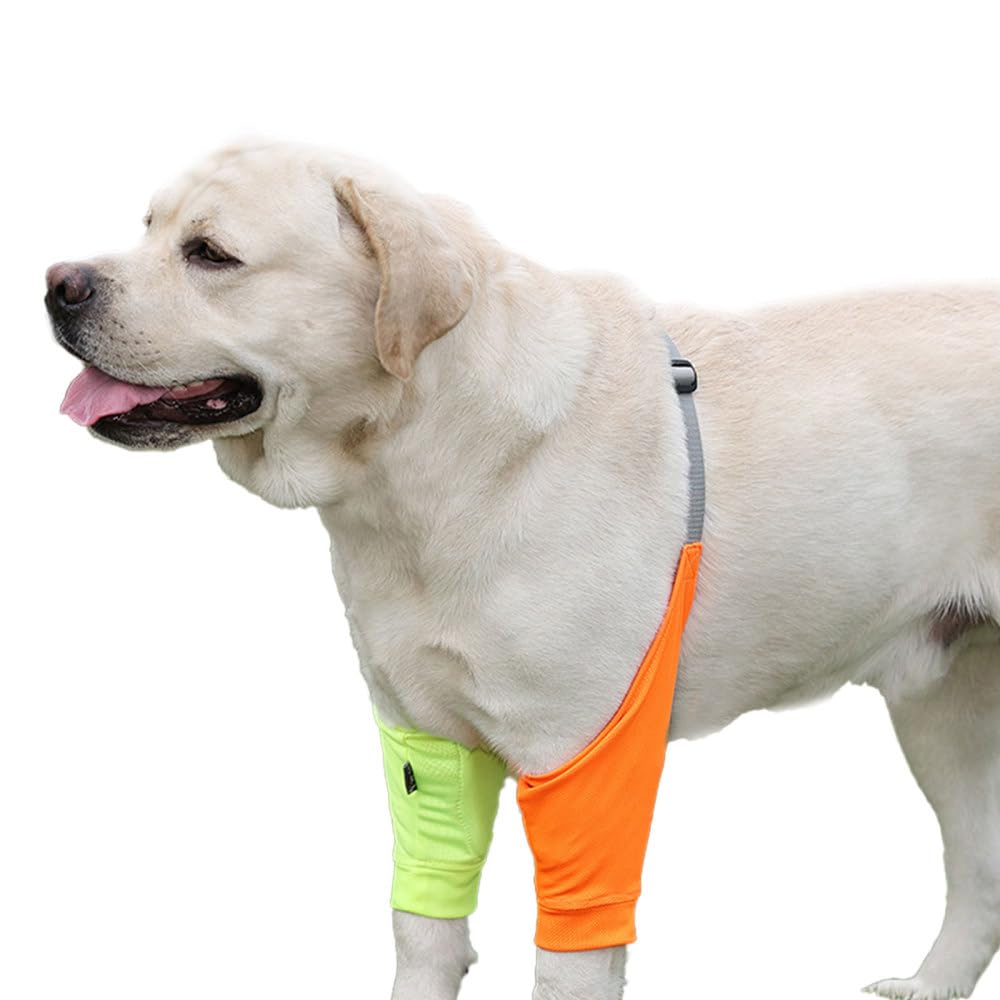 DONGKER Dog Elbow Protector,Dog Front Leg Braces Recovery Sleeve, Pet Knee Brace Wounds for Medium Large Dogs