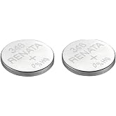 Renata 346 SR712SW Batteries - 1.55V Silver Oxide 346 Watch Battery (2 Count)