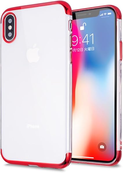 Amazon Cinc Shop Iphone X ケース Tpuケース メタリック クリア カラー 透明 カバー 保護ケース Iphonex 耐衝撃ケース 軽い 透明 カメラ保護 クリアカバー Iphoneケース スマホケース スマホカバー ソフトケース Iphone Xs X レッド 修理パーツ 通販