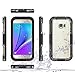 Galaxy S7 Edge Waterproof Case, AICase Armor Dust proof Shockproof Snow Proof Case Crystal Clear Full Body Protective Cover for Samsung Galaxy S7 Edge (Black)