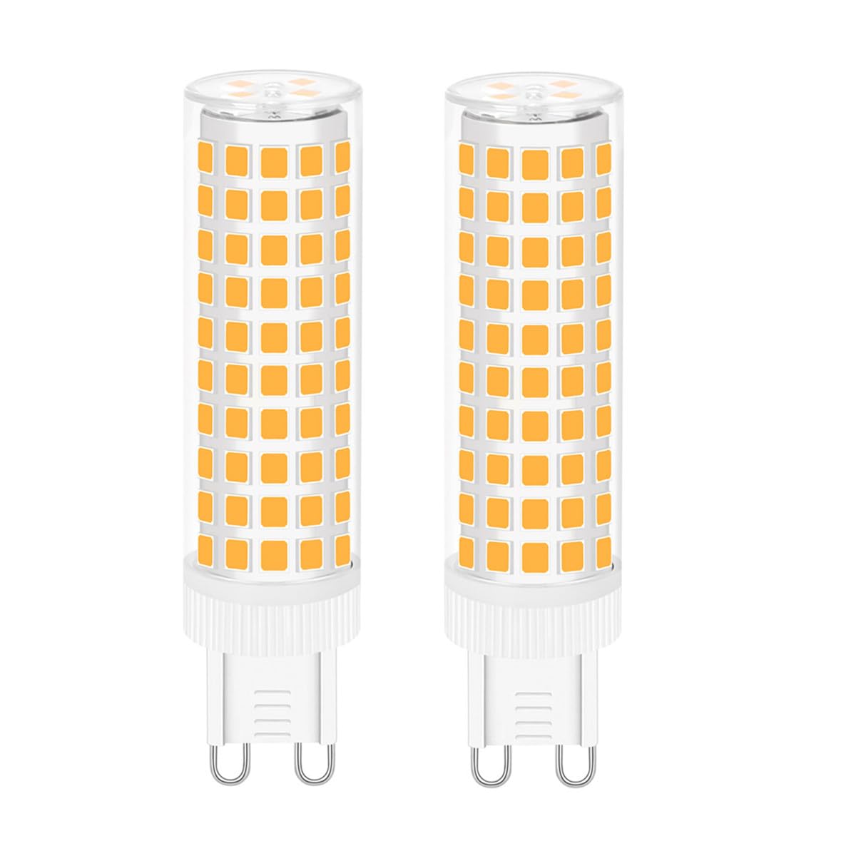 tkhetiana 12W G9 LED Light Bulb Warm White,12W G9 LED Bulb Equivalent 100W,Energy Saving G9 LED Bulb Corn Bulb,G9 Bulb Replaces 110W Halogen Bulb,2 Pack