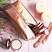 Rose Gold Holographic Makeup Bag - Metallic Cosmetic Make up Case - Cool Travel Bags
