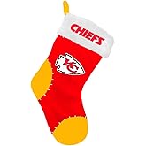 FOCO NFL Kansas City Chiefs Team Logo Plush Holiday StockingTeam Logo Plush Holiday Stocking, Team Color, One Size