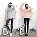 Paymenow Women's Fashion Hoodies Sweatshirts Plus Size Letter Crop Hooded Pullover (XXXXL, Gray)