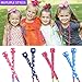 Inventiv Kids Jump Rope, Cute Colorful Designs, 9ft Adjustable Length, Quality PVC, Suitable for Children, Adults, Fitness, or Play (Hearts | Navy/Pink)