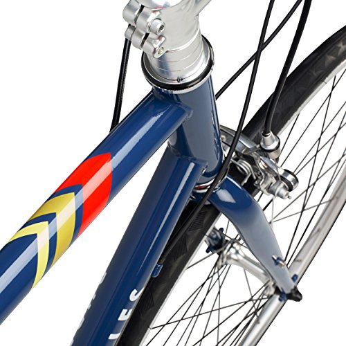 Pure Cycles Classic 16-Speed Road Bike, 53cm/Medium, Bonette Blue