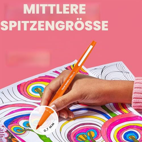 Flair Filzstifte | mittlere Spitze (0,7 mm) | blau | 5 Stück
