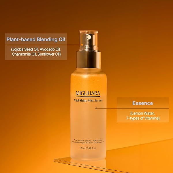 MIGUHARA VITAL SHINE MIST SERUM | KOREAN SKINCARE HYDRATING MIST (100ML/3.38 FL. OZ.)