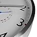 Large Indoor/Outdoor Wall Clock - Weather Monitoring Clock - Universal Quartz Non-Ticking & Silent 12-Inch Shower Wall Clock - Silver - by Utopia Home